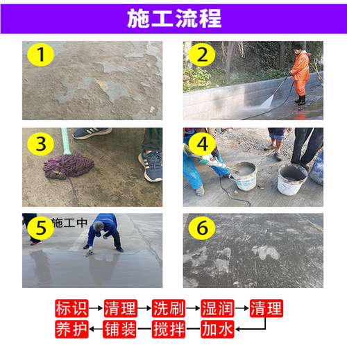 水泥路面修补料高强度地面沙处理剂道路地坪快速修复翻新