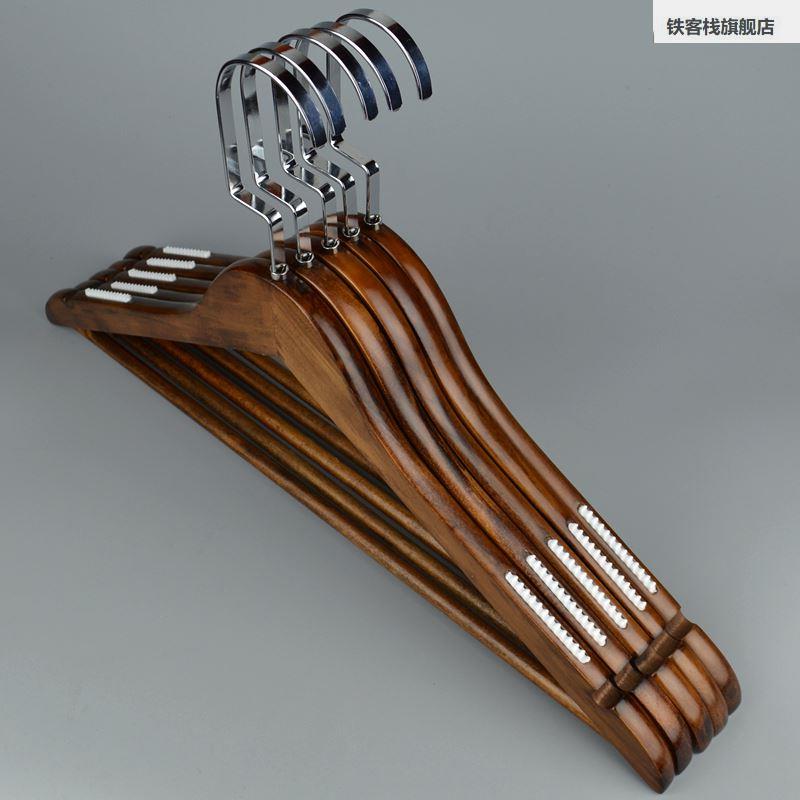 衣架实复木古木质挂衣架防滑家用衣撑服生装店痕无学晾宿舍衣架子