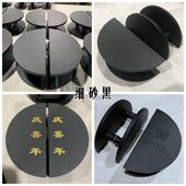 玻璃门拉手酒店大门拉手银色半圆形店铺拉手定制loo刻字