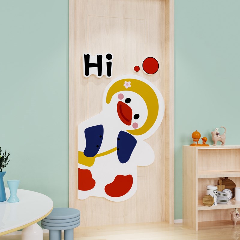 幼儿园题环创成品布置欢迎小朋友托管班楼梯走廊文化墙面装饰画