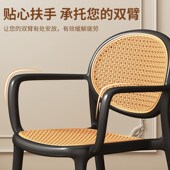 新款 餐椅靠背塑料休闲椅备用叠放板凳商用