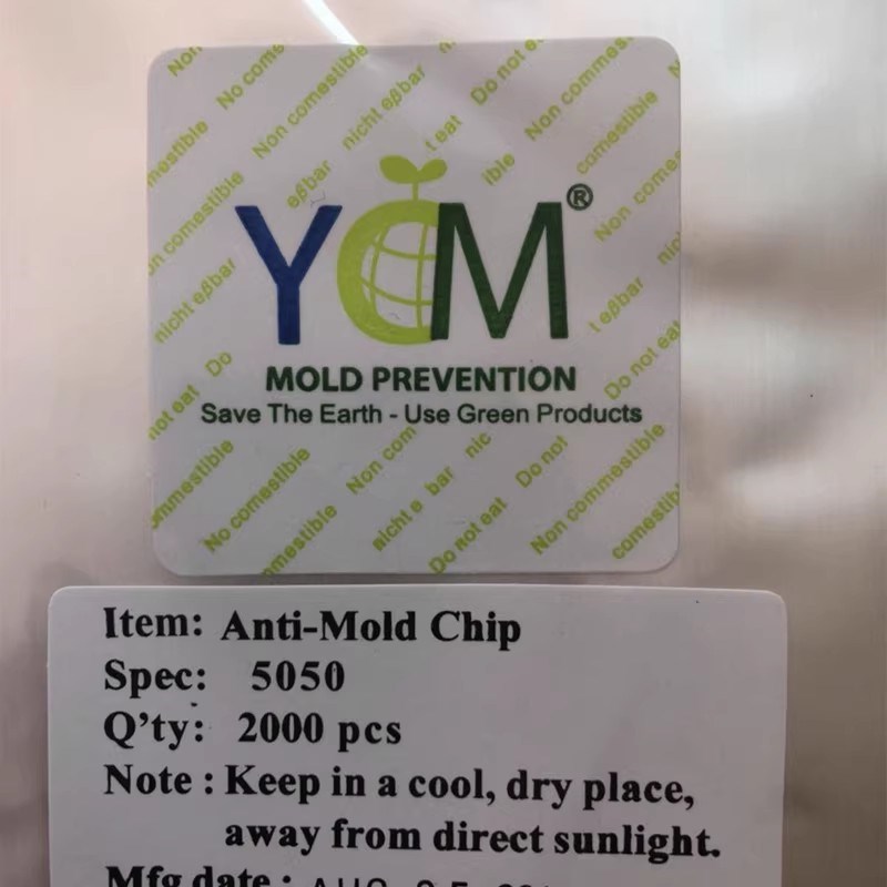 YCM 白底花字防霉贴片 0片包装 5x5cm 优质环保