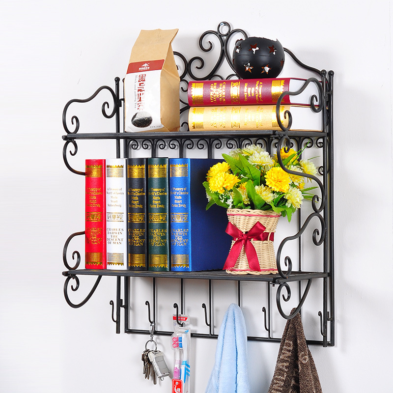 新滢铁艺搁板置物家用架板洞洞架板置物洞洞架增高电脑板墙上置物