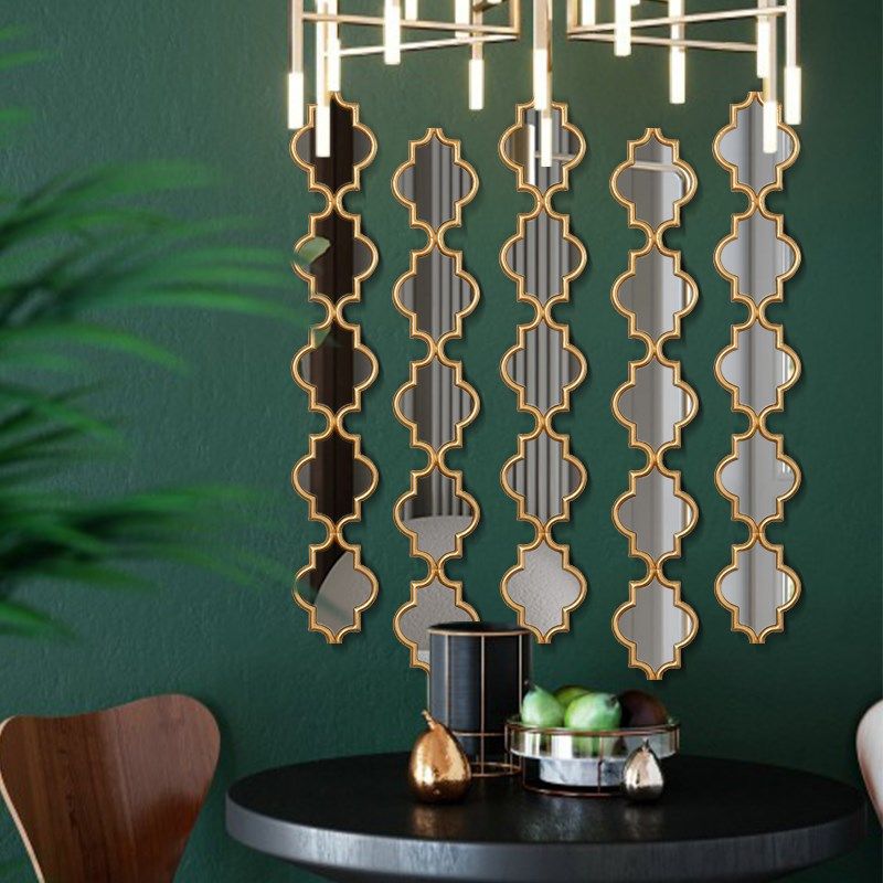 现代组合装饰镜子客厅玄关镜走廊背景墙餐厅酒店壁挂装饰定制挂镜
