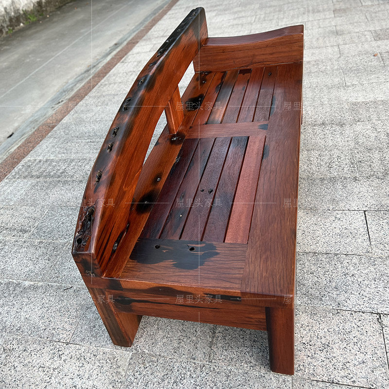 老船木贵妃椅美人塌沙发床午休躺椅实木中式高端罗汉床原木贵妃床