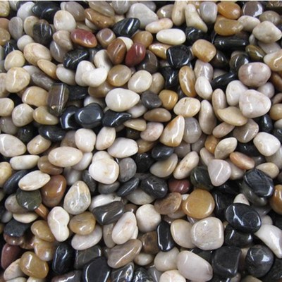鹅卵石雨花石天然小石子鱼缸造景花盆装饰盆栽园艺彩石头 5斤装