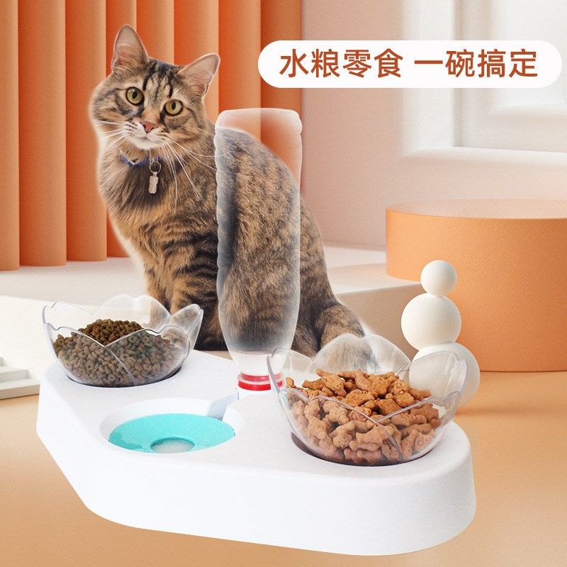 自动饮水猫咪碗猫碗狗食盆喂食喝水一体饭盆宠物保护颈椎慢食盆,宠物/宠物食品及用品,猫狗碗/慢食碗,淘宝优惠券,粉丝福利购,淘宝优惠卷