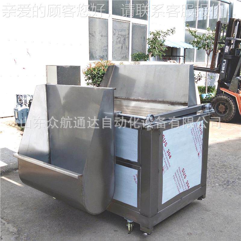 蚂 蚱全自动油炸锅鸡爪鸡腿炸设备牛肉粒油炸机 猫 耳油UDJ朵油炸