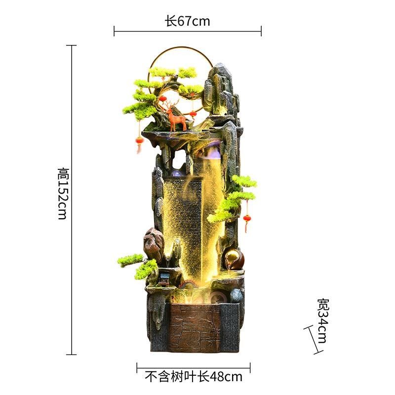 水幕墙流水屏风客厅落地假山循环水景喷泉公司办公室业乔迁