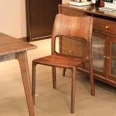 岚山椅北美餐椅全实木现代书桌椅休闲靠背椅