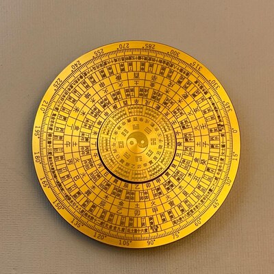 黄铜罗盘精度雕刻工艺品多层旋转解压手把件重量约多