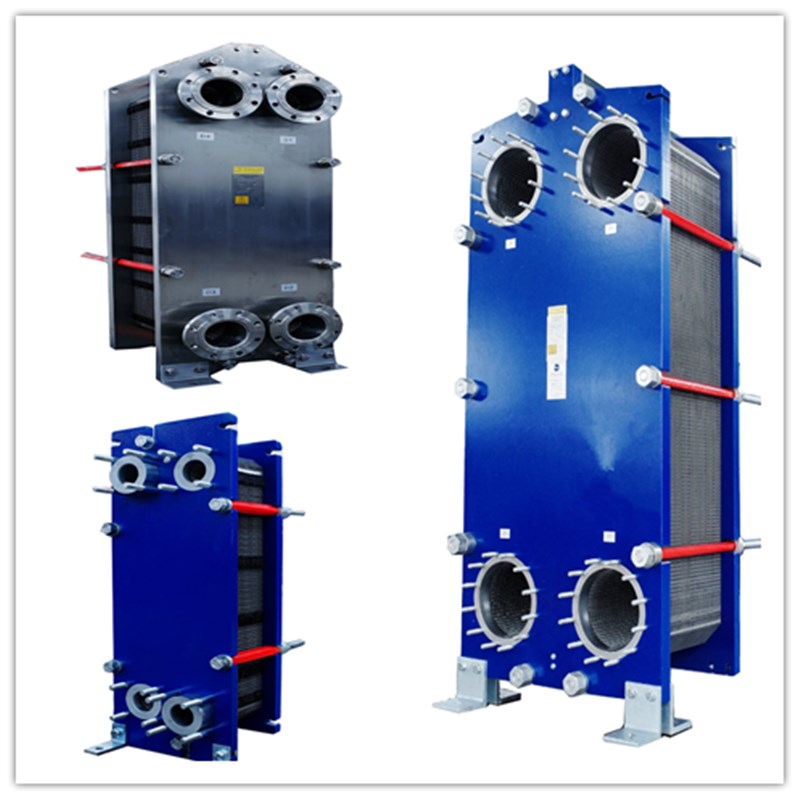 板式换热器集中供热水水油热交换工业热水交换器浴池锅炉散热器