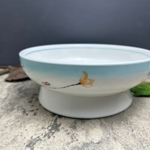 简洁脚盘星级餐具酒店明凉菜盘创意冷菜盘大汤盘凉菜