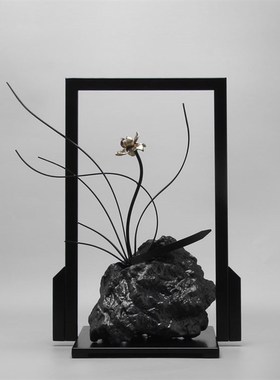 新中式客厅玄关家居摆件装饰品酒柜办公室书柜样板房搭配组合摆设