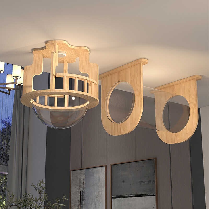 壁挂式猫爬架DIY猫墙墙壁式猫抓柱猫跳台实木猫架猫窝挂墙猫玩具