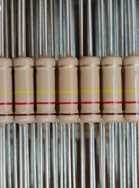 2W碳膜高品质全铜脚四环电阻1R2.2R33R220R470R1K10K150K200K510K