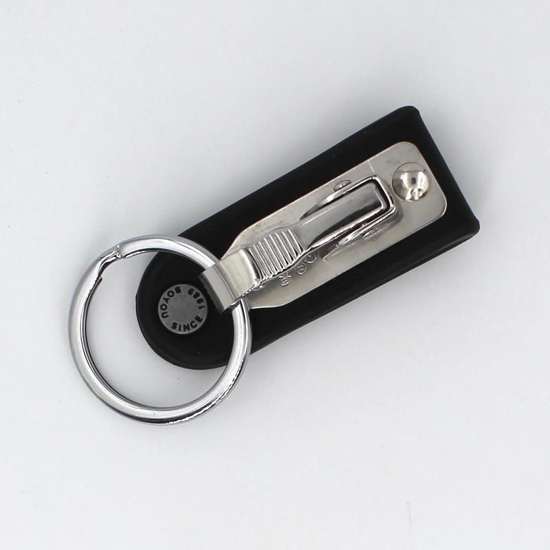 博友男士腰挂汽车钥匙扣单环穿腰带锁匙扣高档钥匙炼挂件钥匙圈