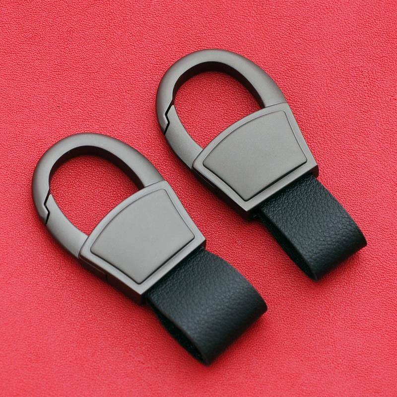 锁匙扣钥匙链个性汽车简约纯色金属挂件迷你短款钥匙扣合金钥匙圈