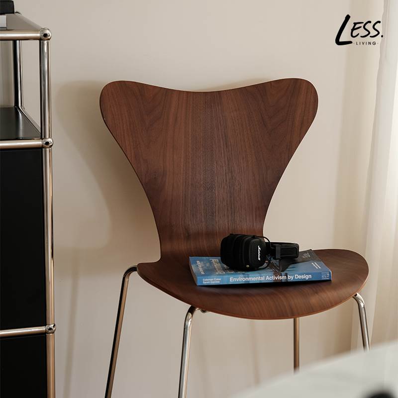 less living北欧复古餐椅设计师antchair创意椅家用靠背休闲椅子