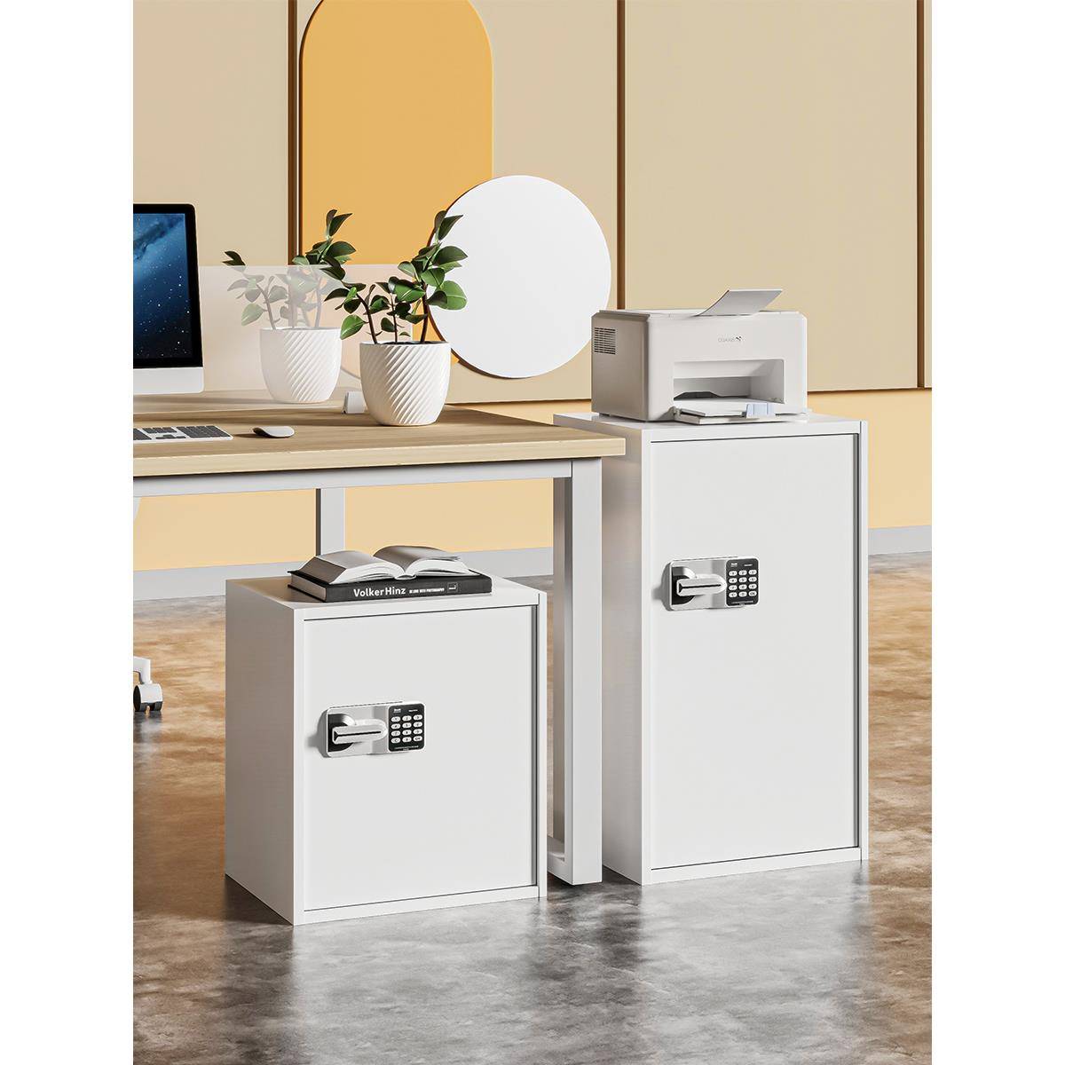 单门保密柜密码锁文件柜办公室资料档案储物柜铁皮矮柜指纹保险柜