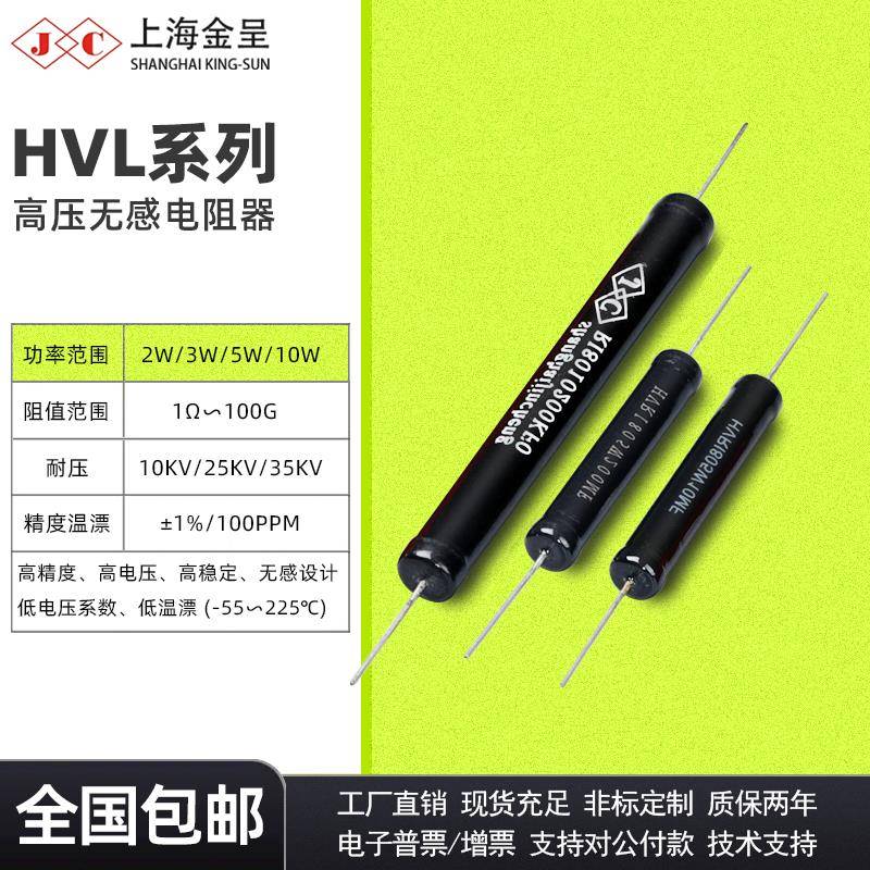 RI80黑色无感高压绝缘耐压检测校准标定电阻2W5W10W1M10M100M1G1%