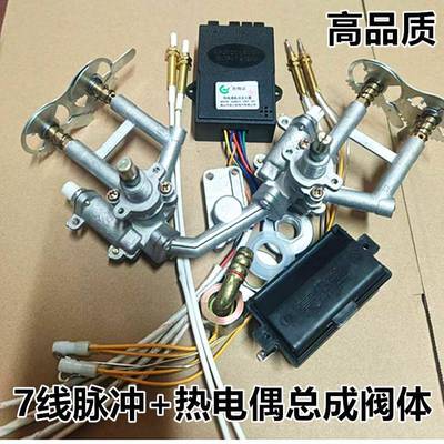 热电偶阀体嵌入式灶具总成熄火保护带电磁阀单双平台燃气灶具配件