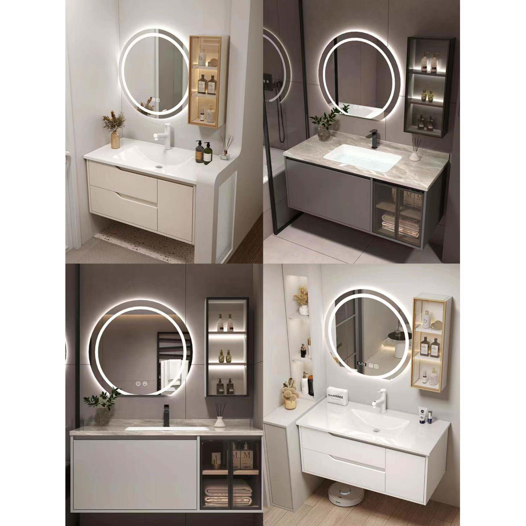 定制浴室柜斜切角洗脸洗手盆柜组合异形尺寸定做卫生间洗漱台岩板