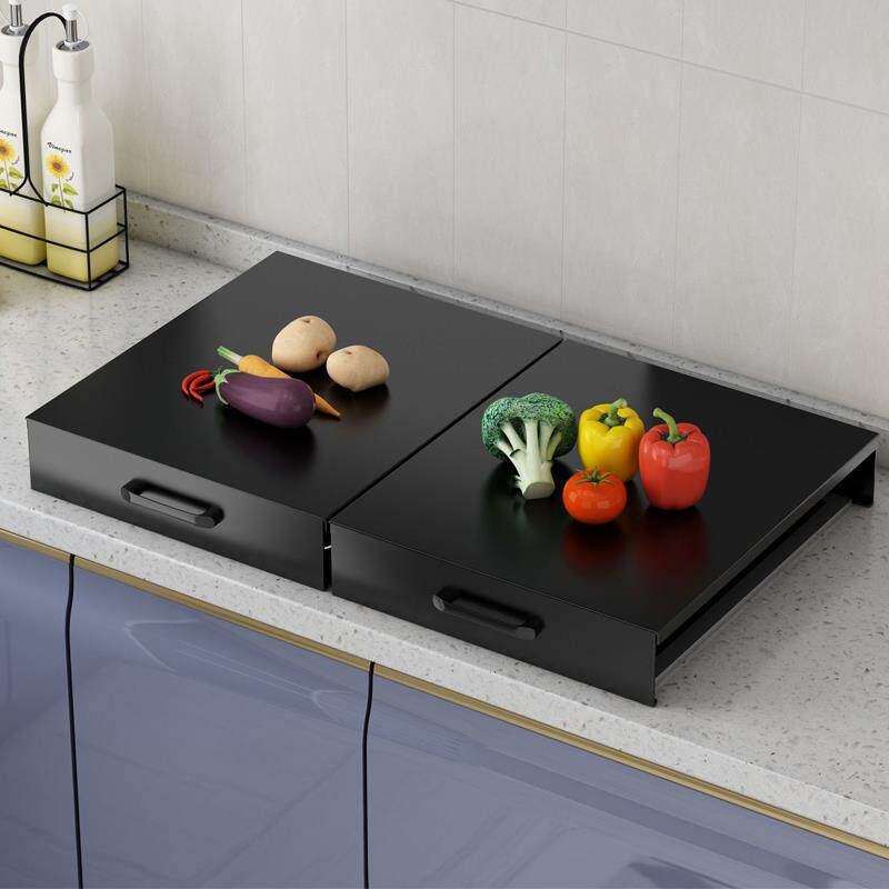 灶台架托一体燃气灶盖板罩全封闭家用电磁炉灶台架带手柄防锈防滑