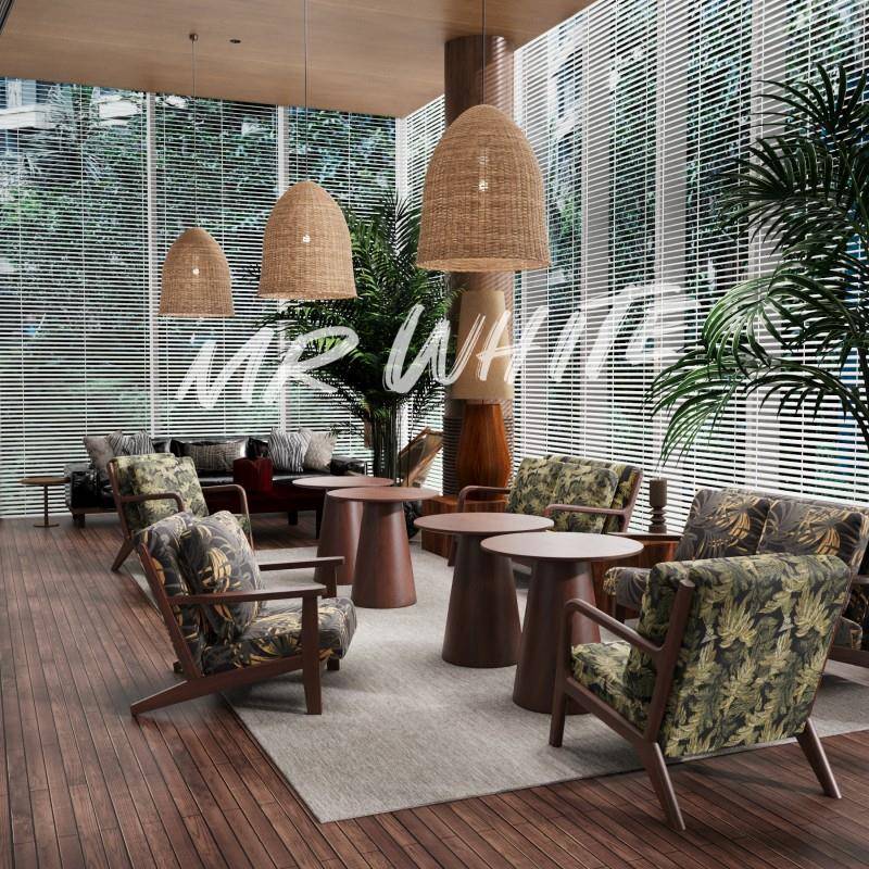 咖啡厅桌椅组合奶茶店餐饮休闲甜品酒店接待椅子民宿沙发