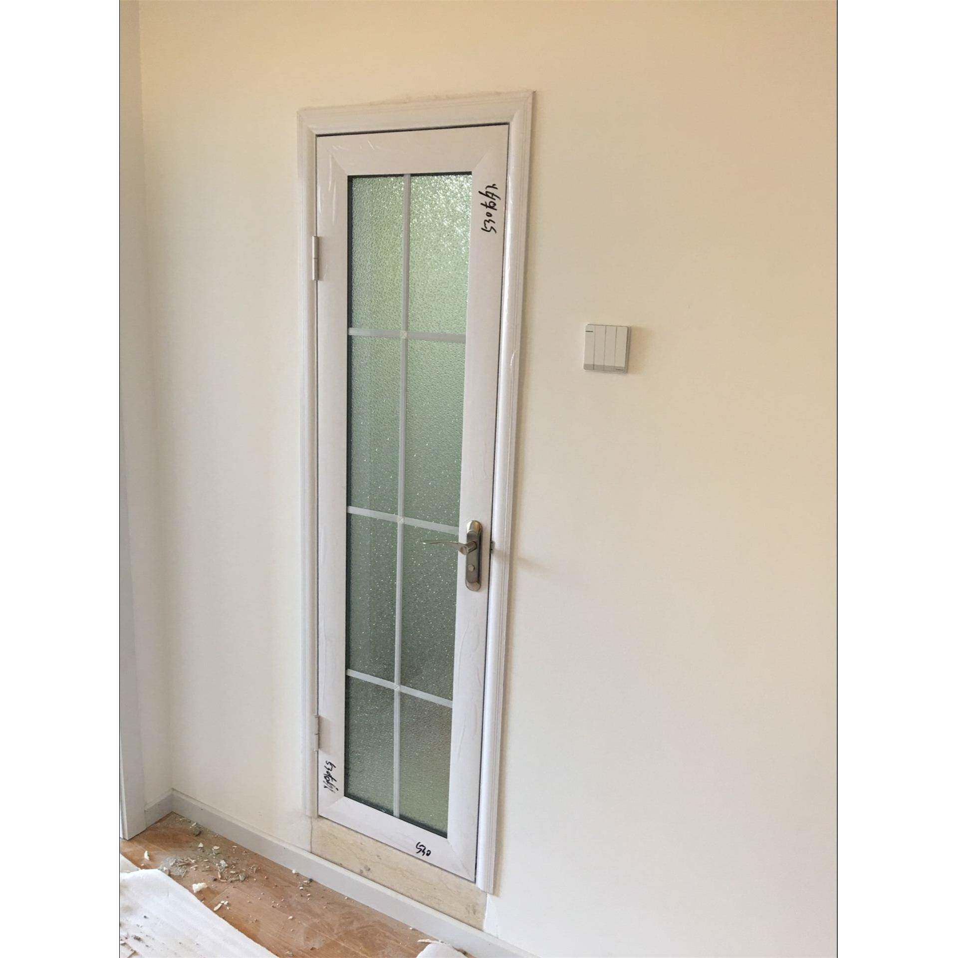 卫生间厕所门钛镁铝合金洗澡间卫浴门超白长虹玻璃门平开厨房门