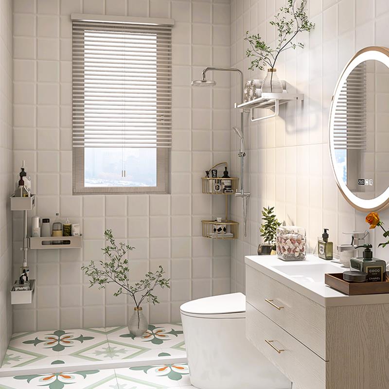 厨房卫生间300x600格子瓷砖浴室厕所瓷片小白砖面包砖阳台内墙砖