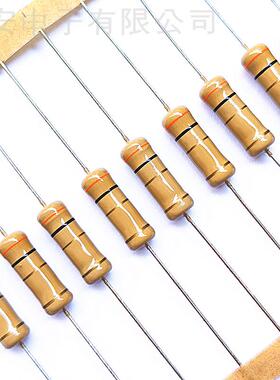 3w碳膜四色环铜脚电阻3W大功率1%10R220R1.5K2.2K1K4K75K100K150K