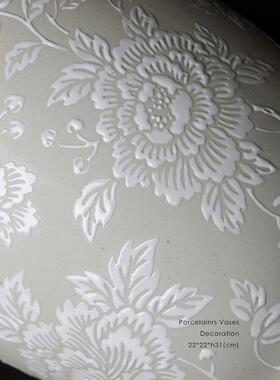 若奈家居 Ralph Laur*n古董藏品《Oriental flowe繁花》手绘花瓶