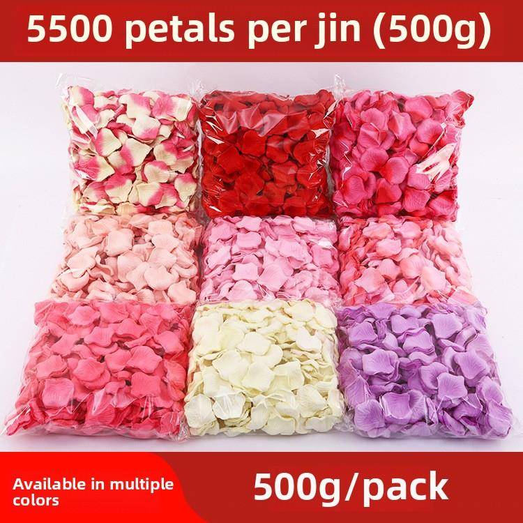 无纺布模拟玫瑰花瓣婚礼用品500G/包
