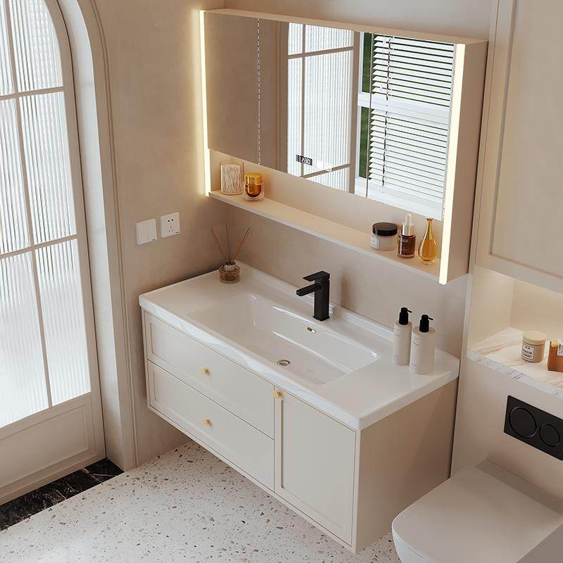 2025新款陶瓷一体盆浴室柜组合主卧卫生间洗漱台洗脸盆洗手盆萧山