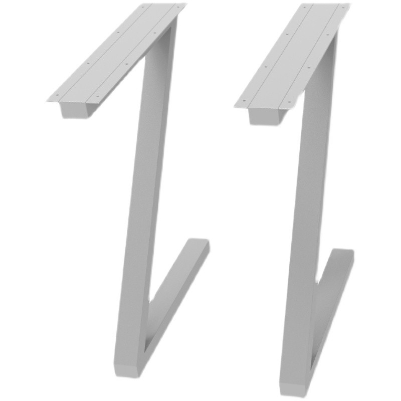 定制不锈钢铁艺办公桌腿支架金属桌脚书桌桌子腿茶几腿支撑架铁架