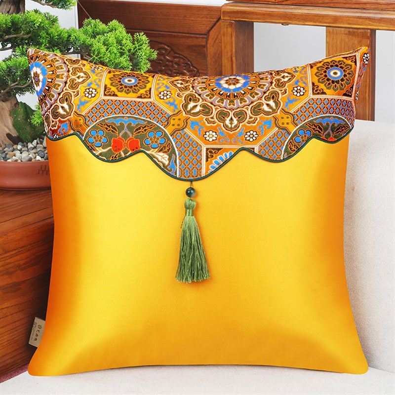 新沙发抱枕古典风客厅靠枕流苏靠垫卧室腰枕靠枕,居家布艺,靠垫/抱枕,淘宝优惠券,粉丝福利购,淘宝优惠卷