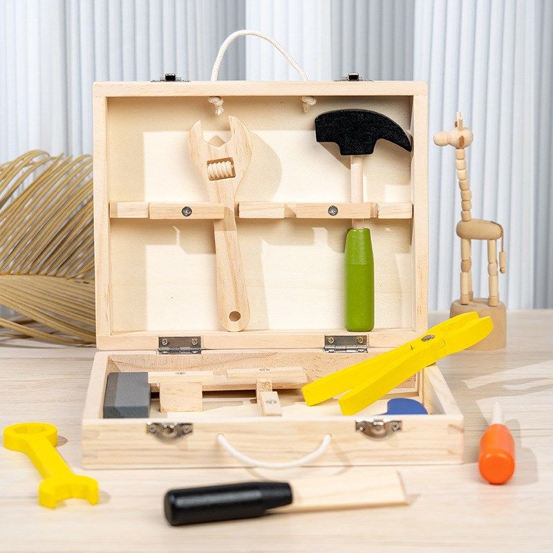 木制装工具箱 儿童智力过家家拆装螺母,玩具/童车/益智/积木/模型,其他模型玩具,淘宝优惠券,粉丝福利购,淘宝优惠卷