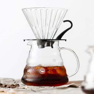 CAFEDEKONA手冲咖啡壶 云朵分享壶 家用耐热玻璃滴漏壶360 600ml
