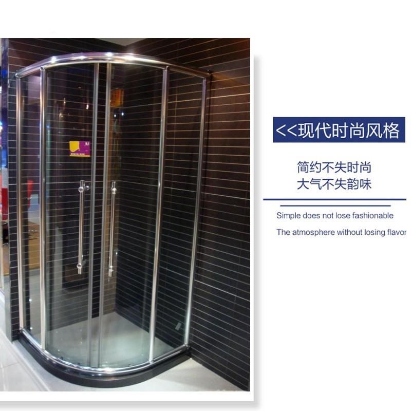 淋浴房配件玻璃门拉手加厚不锈钢浴室移门拉手门把手可调节孔距