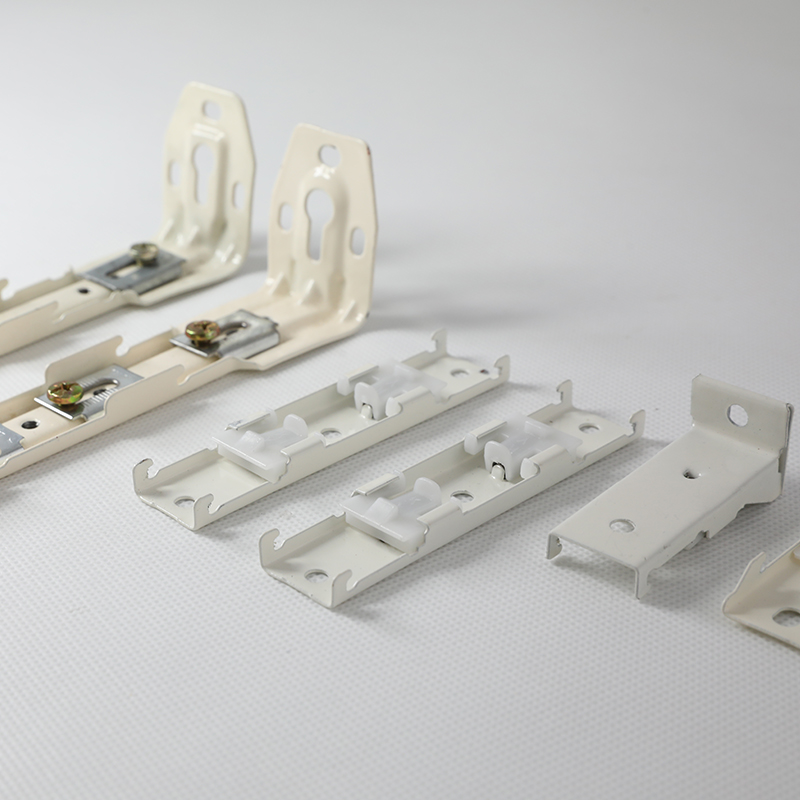 浙家布艺铝合金静音窗帘卧室客厅轨道滑轨导轨顶装侧装