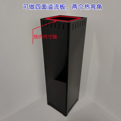 定制亚克力热弯鱼缸直角溢流挡板侧滤背滤板挡沙板挡水泵鱼梳板厚