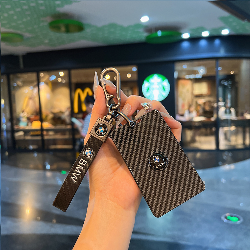 适用于宝马卡片钥匙套24款X5L新5系535le新7系卡套X5X6X7简约壳扣