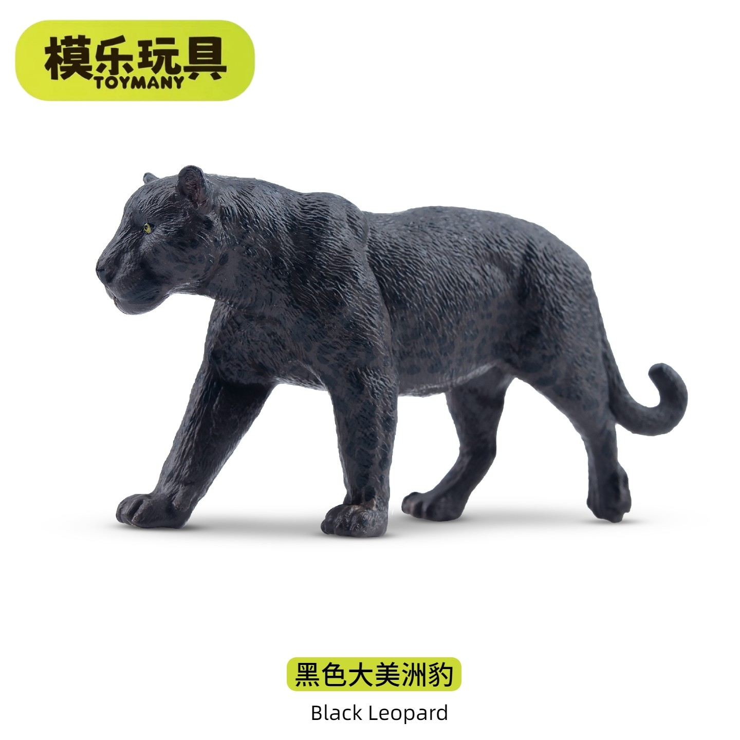 模乐玩具TOYMANY仿真野生动物模型黑豹黑色美洲豹儿童玩具