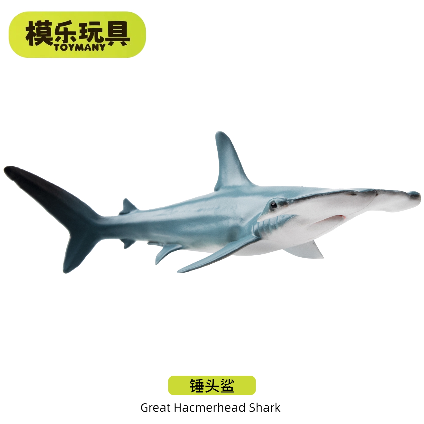 模乐玩具TOYMANY锤头鲨海洋生物系列仿真动物模型鲨鱼儿童玩具