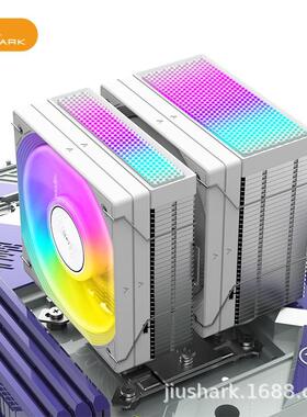 JIUSHARK九鲨JF400mini不挡内存CPU散热器双塔扇逆重力4管13代AMD