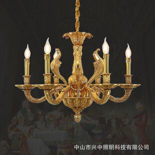 法苑法式吊灯全铜别墅复式客厅灯创意大气楼梯灯欧式奢华门厅灯