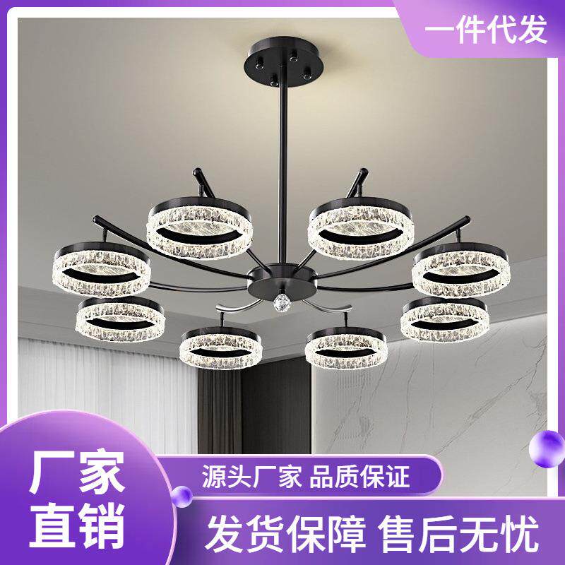 客厅吸吊两用意式极简感2025新款设计师餐厅卧室美式轻奢灯具