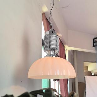 中古工业风法式玻璃吊灯灯罩客厅餐厅酒吧工作室loft咖啡馆照明灯