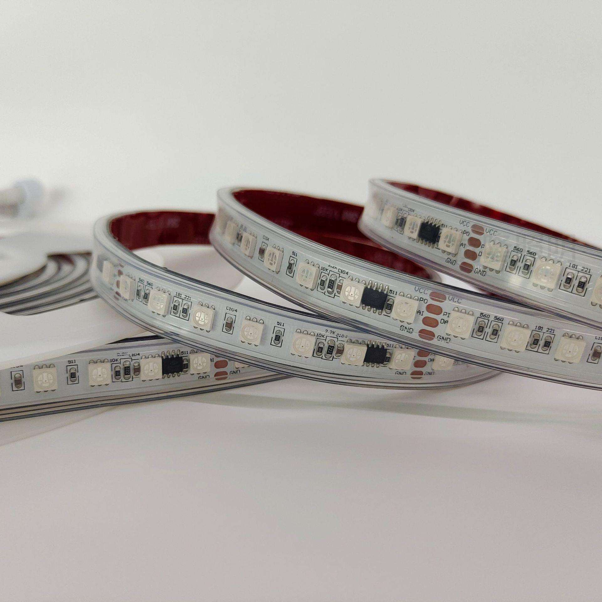 UCS512DMX512幻彩灯条84灯/米DC24V12MM宽超密幻彩灯条